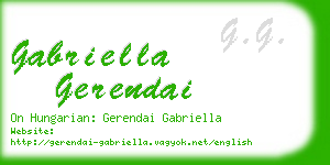 gabriella gerendai business card